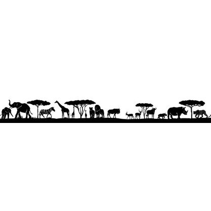 Silhouetten aus Blech 180cm Safari