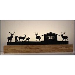 Hirsch 2 Altholzbalken 90cm