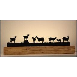 Ziege 1 Altholzbalken 90cm