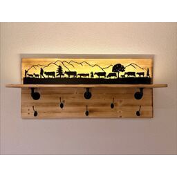 Garderobe mit Wählbarer Silhouette 120cm