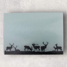 Glasschneidebrett Hirsch Teil 1