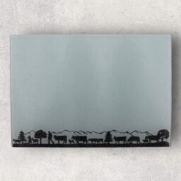 Glasschneidebrett Alpabzug Gebirge