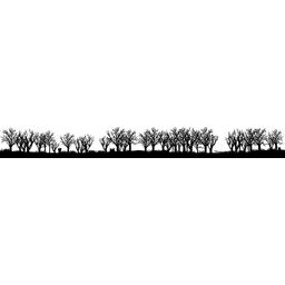 Silhouetten aus Blech 180cm Wald