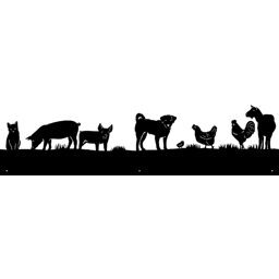 Silhouette aus Blech Bauernhoftiere Teil 1