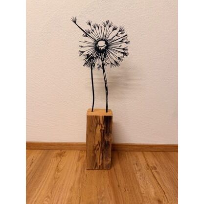 Altholz Balken Pusteblume 8.0