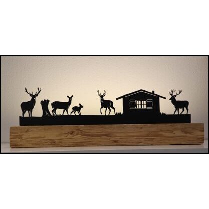 Hirsch 2 Altholzbalken 90cm