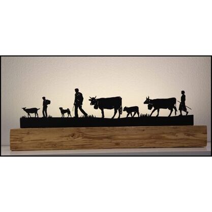 Alpabzug klassisch Altholzbalken 90cm