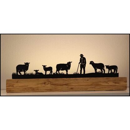 Schafe 1 Altholzbalken 90cm