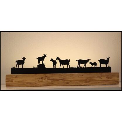 Ziege 1 Altholzbalken 90cm