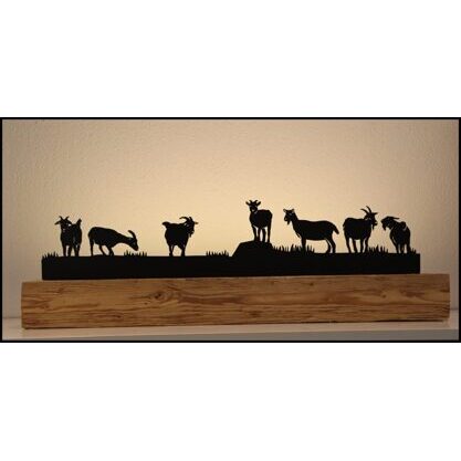 Ziege 2 Altholzbalken 90cm