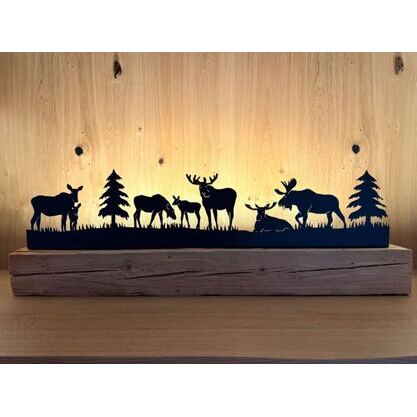 Elch Altholzbalken 90cm