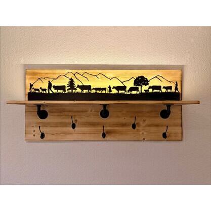 Garderobe mit Wählbarer Silhouette 120cm