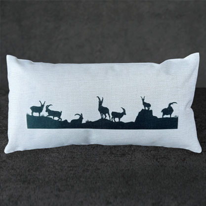 Kissen Steinbock 42x22cm