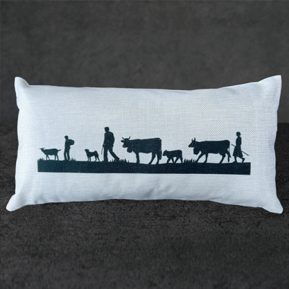 Kissen Alpabzug 42x22cm