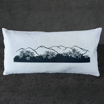 Kissen Edelweiss Gebirge 42x22cm