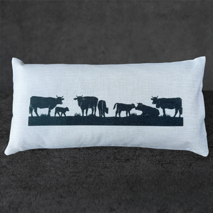 Kissen Kühe am weiden 42x22cm