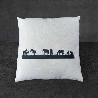 Kissen Pferde am Weiden