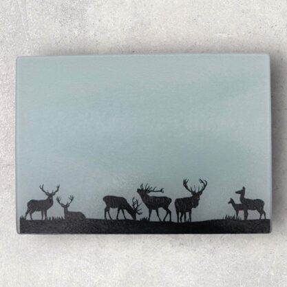 Glasschneidebrett Hirsch Teil 1