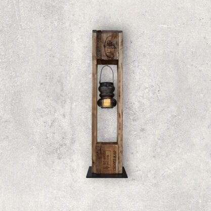 1/2 Träger mit Windlicht Rippe 70cm