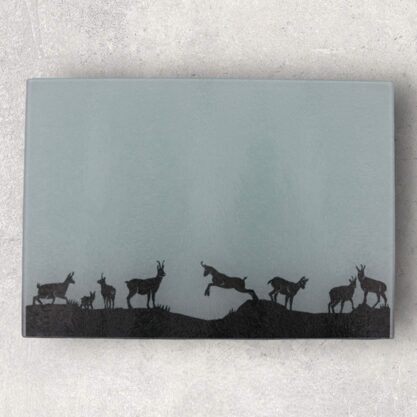 Glasschneidebrett Gämse Teil 1