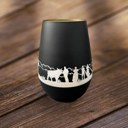 Windlicht schwarz-gold Schwinger