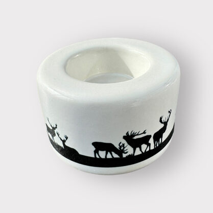 Windlicht Teelichthalter Hirschherde