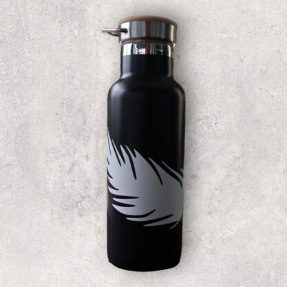 Thermosflasche schwarz Feder