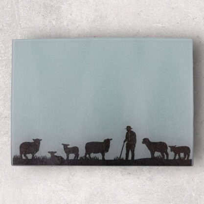 Glasschneidebrett Schafe Teil 1