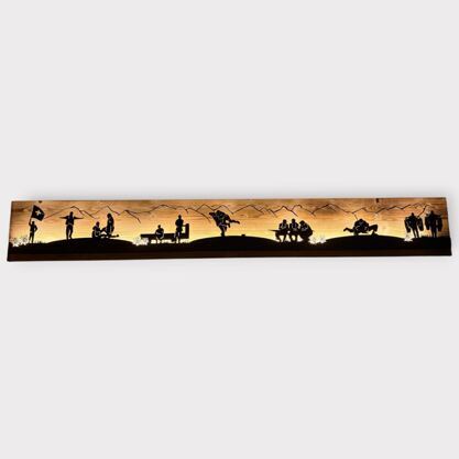 Bild beleuchtet 185cm mit Silhouette Schwinger 2.0