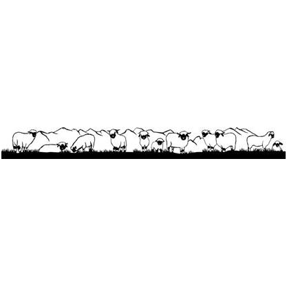 Silhouetten aus Blech 180cm Schwarznasenschafe