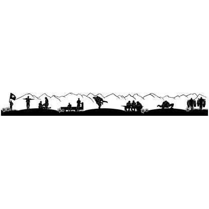 Silhouetten aus Blech 180cm Schwingfest 2.0