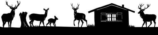 Silhouette aus Blech Hirsch Teil 2