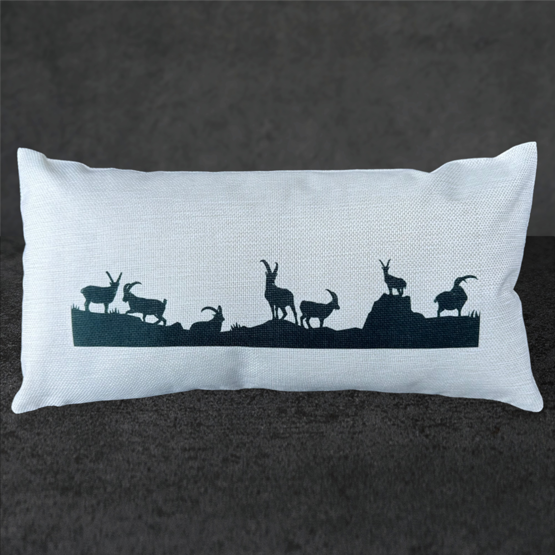 Kissen Steinbock 42x22cm