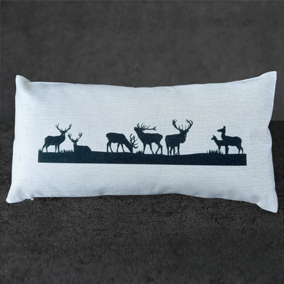 Kissen Hirsch 42x22cm