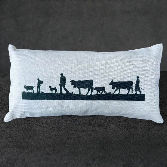 Kissen Alpabzug 42x22cm