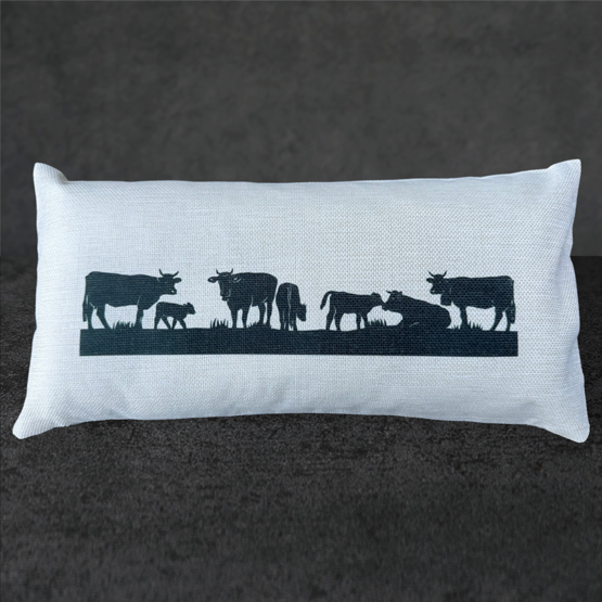 Kissen Kühe am weiden 42x22cm
