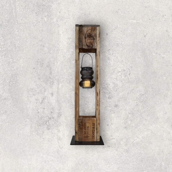 1/2 Träger mit Windlicht Rippe 70cm