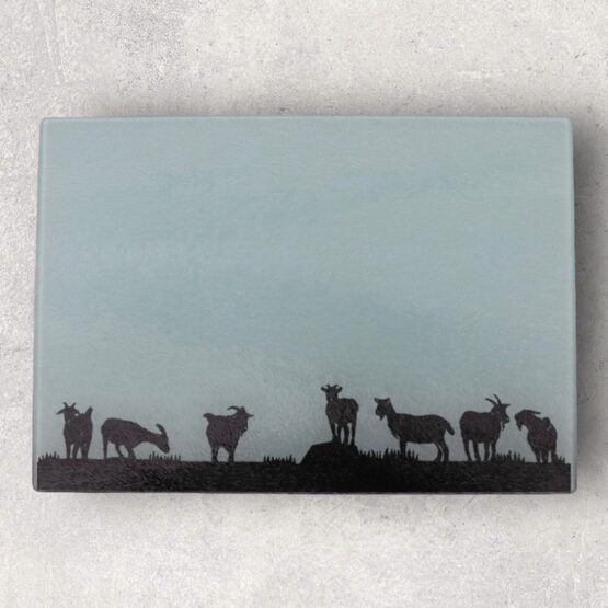 Glasschneidebrett Ziegen Teil 2