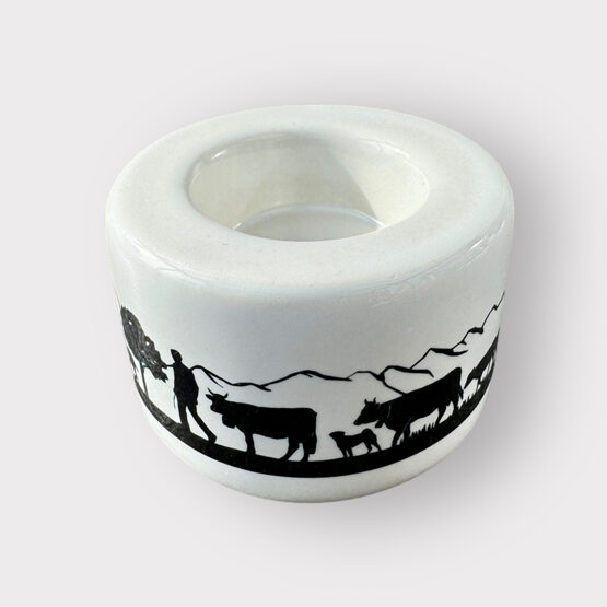 Windlicht Teelichthalter Alpabzug Gebirge