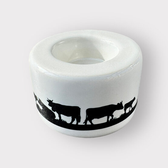 Windlicht Teelichthalter Kühe am weiden
