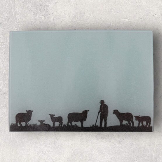 Glasschneidebrett Schafe Teil 1