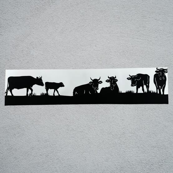 Leinenbild Kühe am Weiden Teil 2