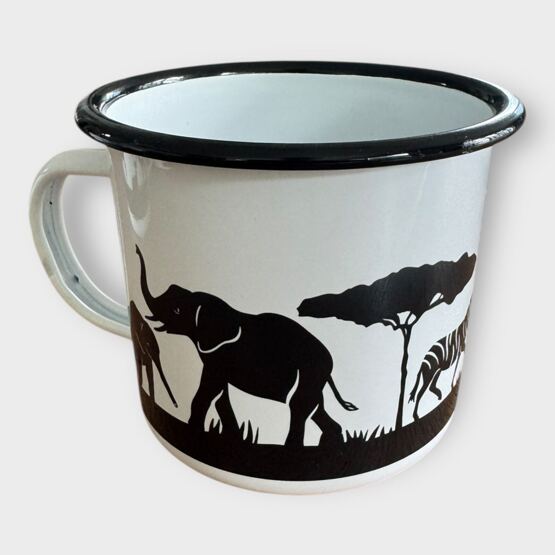 Emaille Tasse Safari