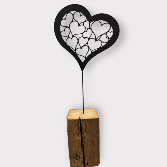 Altholz Balken mit Eisenherz