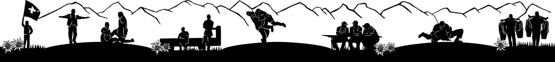 Silhouetten aus Blech 180cm Schwingfest 2.0