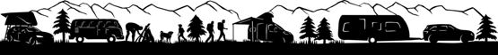 Silhouetten aus Blech 180cm Camper