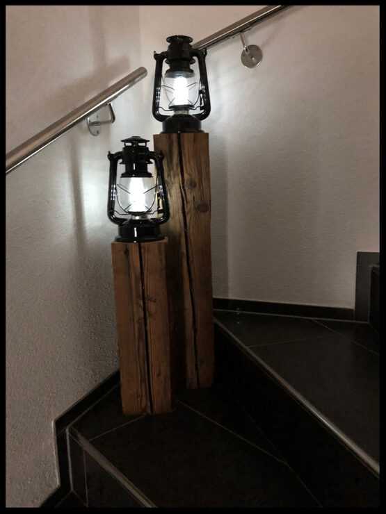 Altholz Balken Stalllaterne