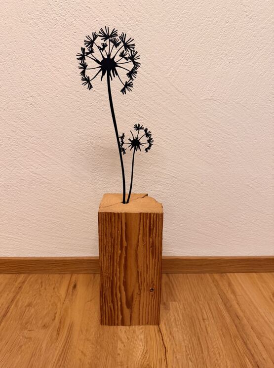 Altholz Balken Pusteblume 10.0