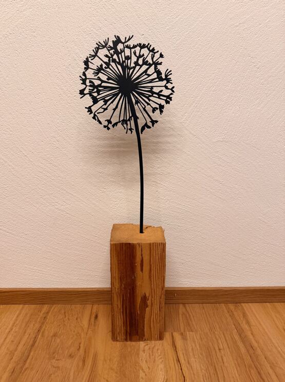 Altholz Balken Pusteblume 12.0