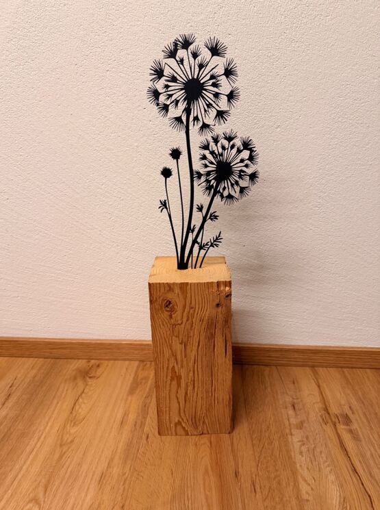 Altholz Balken Pusteblume 1.0